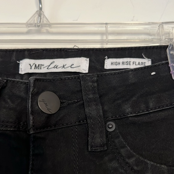 YMI high rise flare denim jeans for women. Size 1/25 - Picture 4 of 6